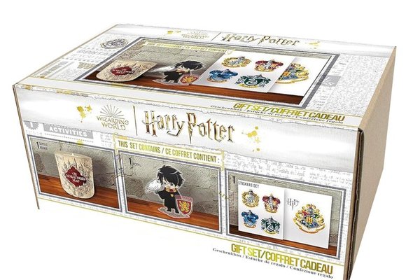 Set Cadou Harry Potter - Lumanare + Figurina Acrilica + Stickere Harry Potter