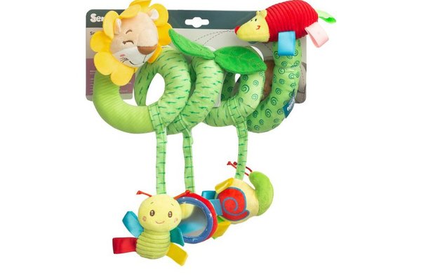 Spirala cu jucarii din plus pentru patutcarucior Sensillo Lion,structura flexibila, extensibila, usor de agatat