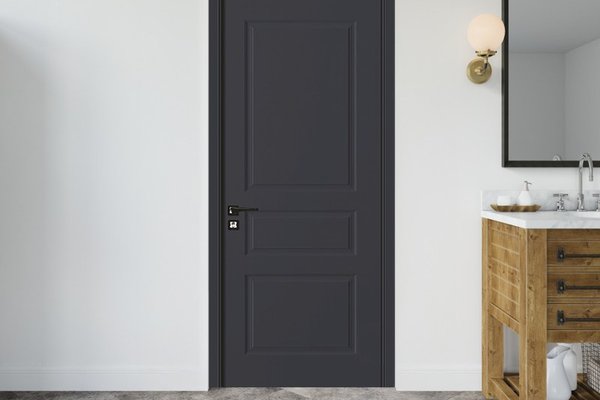 Usa interior MDF SY 2102 reversibila, toc inclus, gri antracit, 80 x 200 cm