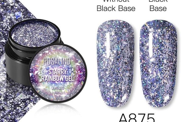 Starry rainbow color gel a875