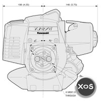 Motor Kawasaki TJ27E in 2 timpi, pe benzina - 2