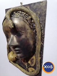 Sculptura pacatul originar eva,mar,sarpe - 2