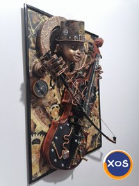 vioara steampunk music tablou 3d ,decoratiune,cadou inedit - 1
