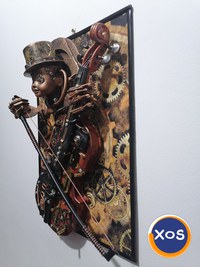 vioara steampunk music tablou 3d ,decoratiune,cadou inedit - 4