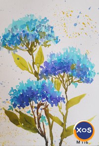 Tablouri picturi flori albastre - 10