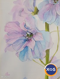 Tablouri picturi flori albastre - 15