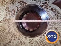Obiecte din cristal rubin și alb made in RSR vintage - 20