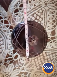 Obiecte din cristal rubin și alb made in RSR vintage - 17
