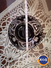 Obiecte din cristal rubin și alb made in RSR vintage - 4