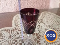 Obiecte din cristal rubin și alb made in RSR vintage - 10