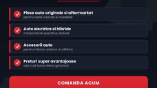 PIESE AUTO ȘI ACCESORII PENTRU TOATE MĂRCILE ȘI MODELELE