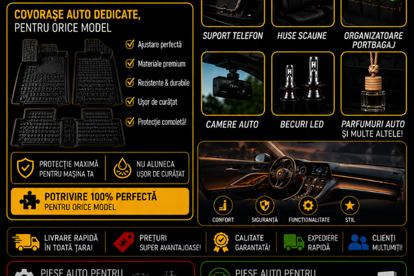 PIESE & ACCESORII AUTO PENTRU ORICE MARCĂ ȘI MODEL