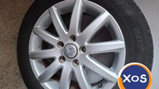 Jante aliaj Vw  cu cauciucuri vara 205/55/16 sau schimb cu 4jante tabl