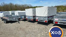 Remorci noi 750–3500 kg | Garanție | Rate |