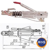 FRANA INERTIALA PENTRU REMORCI AL-KO 1500- 2700 KG - 3