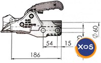 FRANA INERTIALA PENTRU REMORCI AUTO AL-KO 3500KG V 2,8VB1 AK351 - 2