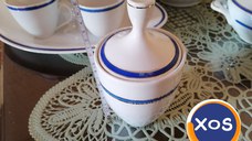 Componente serviciu de masă porțelan, 14 piese, made in RSR vintage