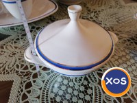 Componente serviciu de masă porțelan, 14 piese, made in RSR vintage - 6