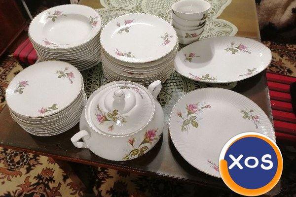 Serviciu de masă din porțelan pentru 12 persoane Mod Firenze vintage