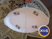 Set platouri porțelan ovale made in RSR vintage - 5 piese - 3