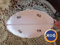 Set platouri porțelan ovale made in RSR vintage - 5 piese - 4