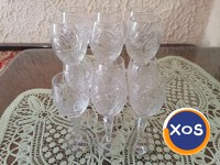 2 seturi pahare cu picior din cristal made in RSR vintage - 2