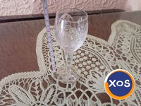 2 seturi pahare cu picior din cristal made in RSR vintage - 4