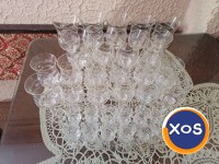 Set 33 de pahare cu picior din sticlă made in RSR vintage - 1