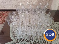 Set 33 de pahare cu picior din sticlă made in RSR vintage - 2