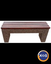 Banci si scaune din beton (cu elemente din lemn) diverse modele - 3