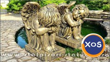 Set îngerași adormiți, auriu antichizat, model S76.