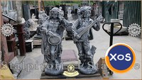 Set statuete muzicanți, gri patinat, model S69. - 2