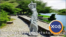 Statuetă fata erotică, gri patinat, model S26.