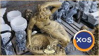 Statuetă jardinieră flori, auriu patinat, model J12. - 5