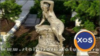 Statuetă jardinieră flori, auriu patinat, model J12. - 2