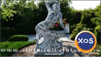 Statuetă jardinieră flori, gri patinat, model J12. - 5