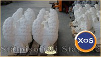 Statuetă vultur, acvilă, șoim, uliu, alb marmorat, model S13. - 5