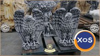 Statuetă vultur, acvilă, șoim, uliu, gri patinat, model S13. - 1