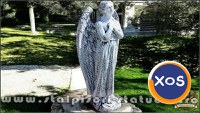 Statuetă îngeraș mare, gri patinat, model S20. - 3