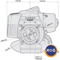 Vand motor Kawasaki TJ35E - benzina - 4