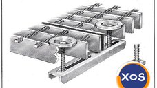 CLEMA DUBLĂ pentru fixarea grătarelor metalice zincate industriale