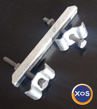 CLEMA DUBLĂ pentru fixarea grătarelor metalice zincate industriale - 3