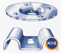 CLEMA METALICA STANDARD pentru fixarea gratarelor metalici zincate - 2