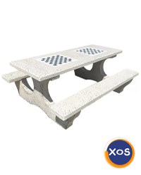 Set mese cu banci sau scaune din beton/ marmura - 1