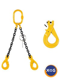 Sistem de ridicare din lant cu 2 brate cu carlige cu autoblocare - 4