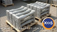 Stâlpișori, baluștri, popici, mosoare, din beton, model B13. - 2