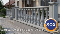Stâlpișori, baluștri, popici, mosoare, din beton, model B13. - 4
