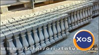Stâlpișori, baluștri, popici, mosoare, din beton, model B8. - 1