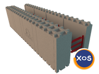 Cofraje termoizolante (gen AMVIC ) pentru constructii case - 1