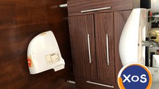 Set,Dulap cu picioare reglabile cu lavoar+Baterie+masca țevi.